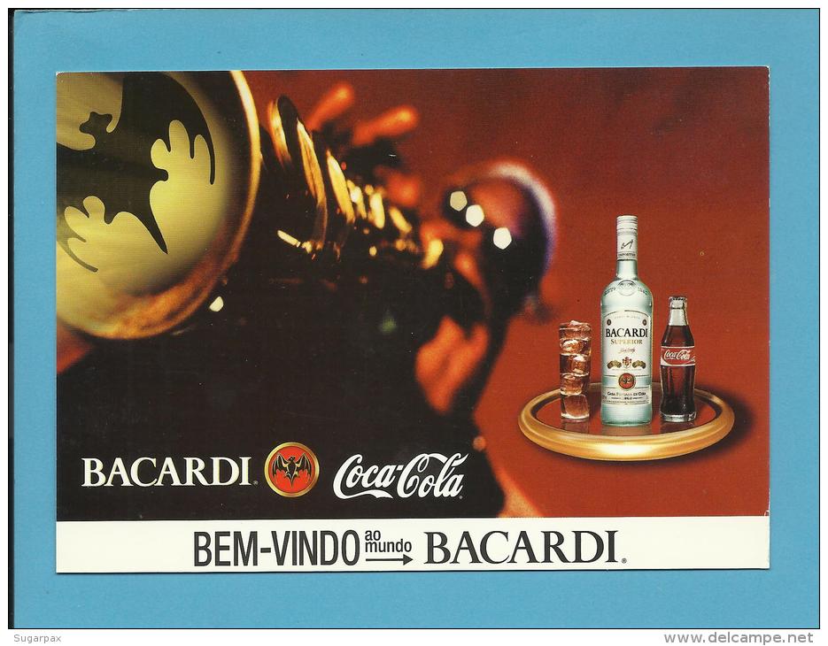 BACARDI E COCA COLA - Bem-Vindo Ao Mundo BACARDI - ADVERTISING - From PORTUGAL- 2 Scans - Cartes Postales