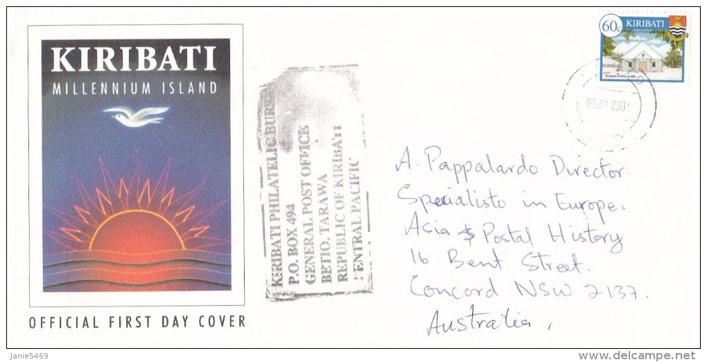 Kiribati 2004 Cover Sent To Australia - Kiribati (1979-...)