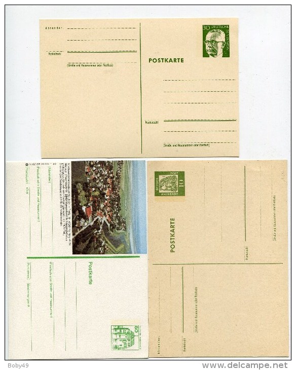 3  Cartes Postales Entiers Neufs - Cartes Postales - Neuves