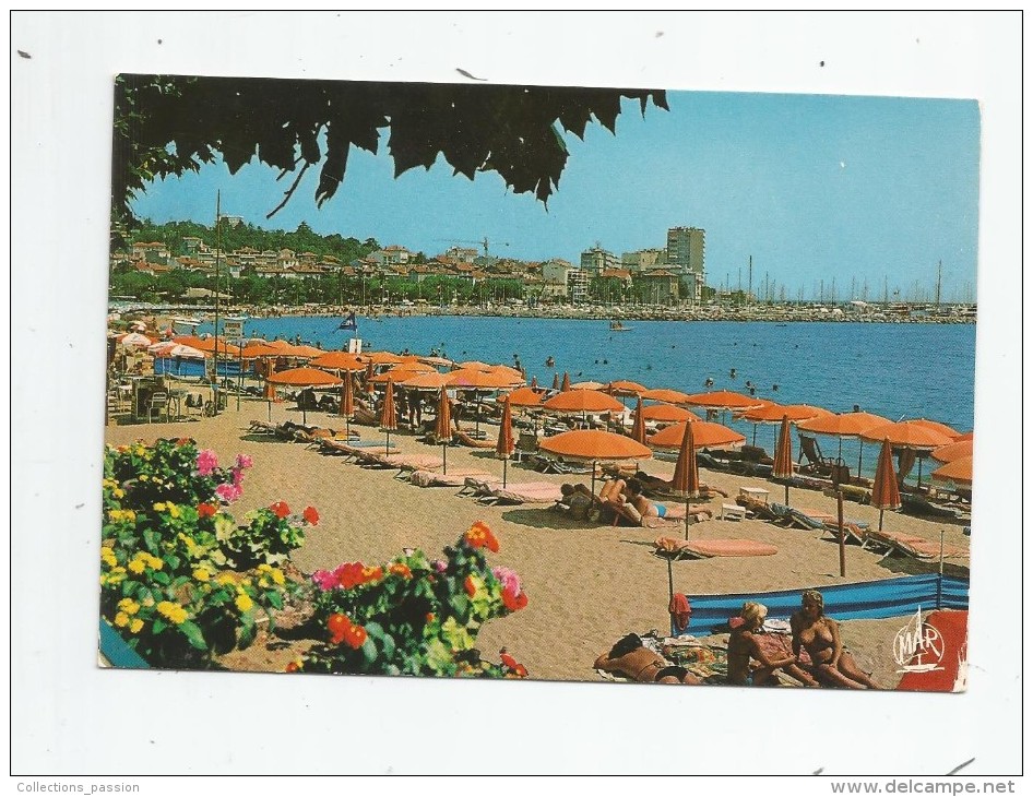 Cp , 83 , SAINTE MAXIME SUR MER , La Plage , Voyagée , Ed : Mar 12467 - Sainte-Maxime