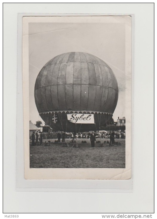 CHANTILLY Photo Ballon SYBEL Montgolfiere Sur Pelouse 19 Aout 1951 - Chantilly