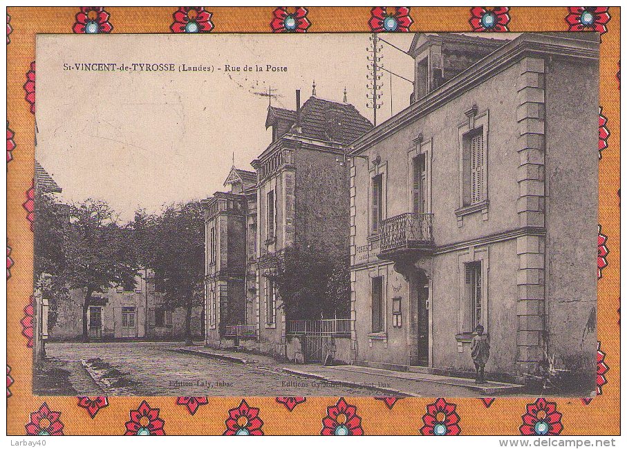 1 Cpa Saint Vincent De Tyrosse  Rue De La Poste - Saint Vincent De Tyrosse