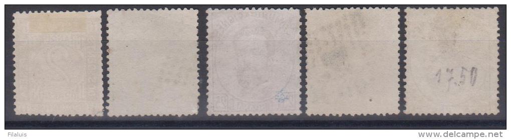 02012 Espa&ntilde;a Edifil 116/119/124/125/127 O Catalogo 198,- &euro; - Usados