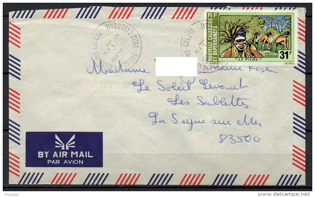 Nouvelle-Calédonie - 1978 - Lettre - Yvert N° PA 164 - Storia Postale