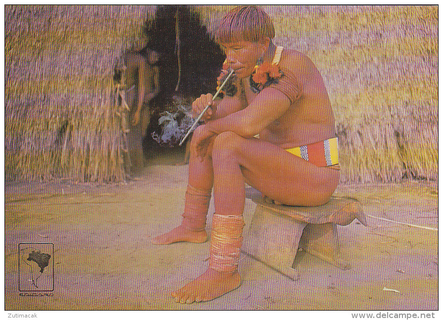 Brazil - Kamayura Tribe - Takuma The Powerful Paje - Nude Man - Amerika