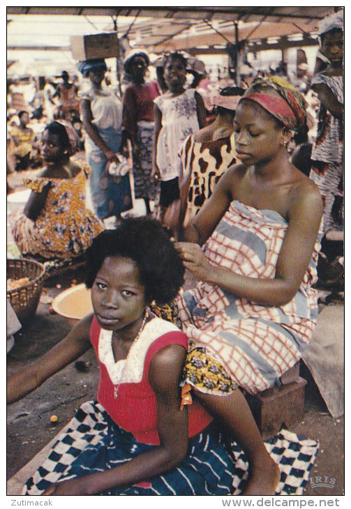 Tanzania Kenya Uganda - Hair Dressing Old Postcard 1972 Stamp - Uganda