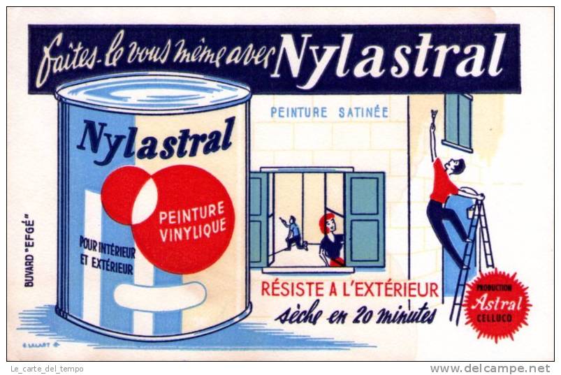 BUVARD: NYLASTRAL PEINTURE VINYLIQUE - Peintures