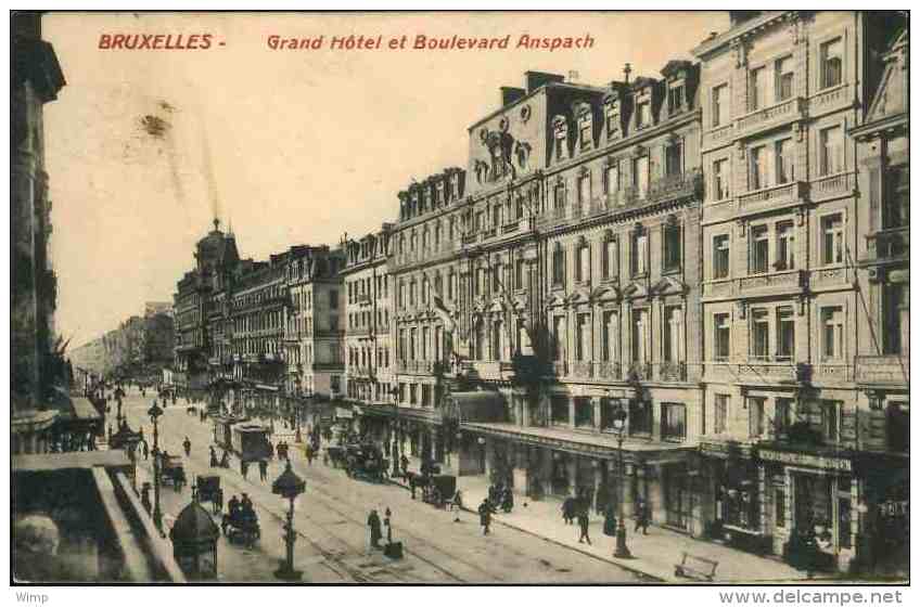 Bruxelles - Grand Hôtel Et Bd Anspach - Andere & Zonder Classificatie