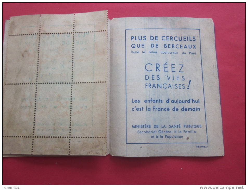 Rare 1945 ERINNOPHILIE FRANCE BLOC CARNET 10 VIGNETTE ANTI TUBERCULEUX NESTLE GIBBS 15é CAMPAGNE CONTRE TUBERCULOSE - Blocs & Carnets