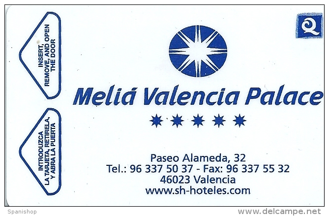 HOTEL MELIA VALENCIA PALACE, TERRA MITICA PARK ATRACTION IN REVERSE, Llave Clef Key Keycard Karte - Hotelaufkleber