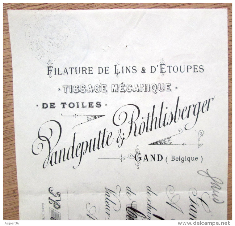 Tissage De Toiles, Vandeputte & Röthlisberger, Gent 1910 - 1900 – 1949