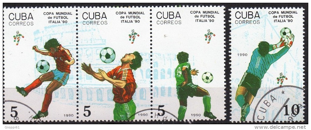 1990 Cuba - Campionato Del Mondo Di Calcio Italia '90 - Usati