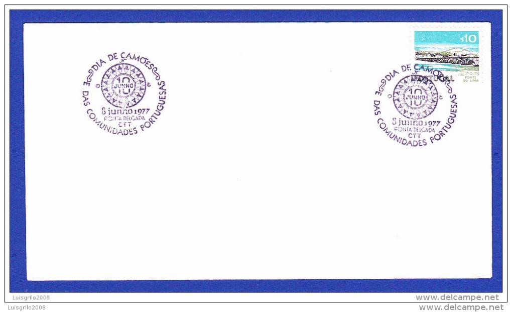 ENVELOPPE - DIA DE CAMÕES - 3.JUNHO.1977 - Postal Logo & Postmarks