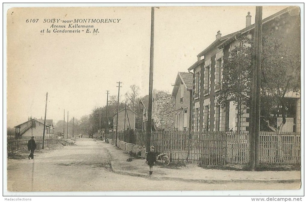 Soisy-sous-Montmorency (95) Av Kellermann Et La Gendarmerie - Soisy-sous-Montmorency