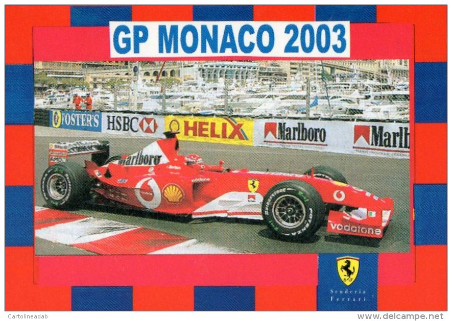 [DC0581] CARTOLINEA - GP MONACO 2013 - FERRARI - SCHUMACHER- F1 - Grand Prix / F1