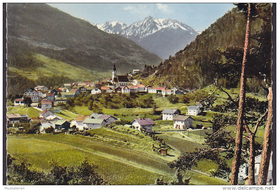 Austria PPC Arzl Gegen Aifenspitze Pitztal I. Tirol ARZL/PITZAL 196? Trachten Briefmarke (2 Scans) - Pitztal