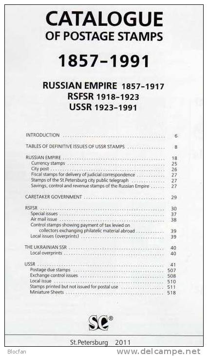 Two Catalogues Russlan Plus Sowjetunion 2011 Neu 62€ For Expert-man Of The Varity Topic From Old And New RUSSIA USSR SU - Lotti