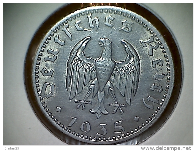 Allemagne 50 Reichspfennig 1935 A - 50 Reichspfennig