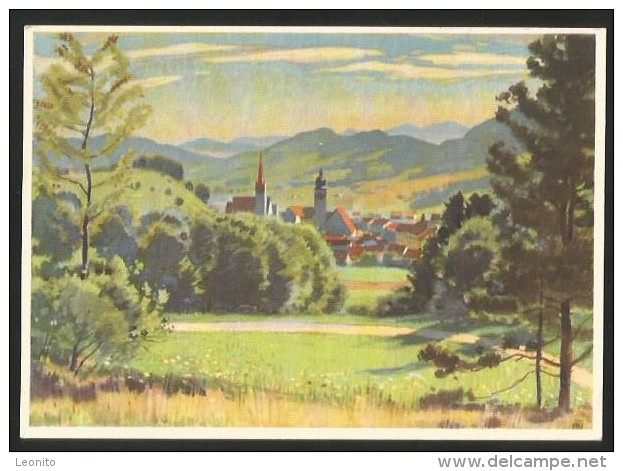 DEGERSHEIM SG Ausblick Vom Herrenluftbad Aquarell 1944 - Degersheim