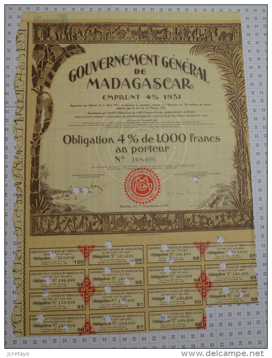 Gouvernement General De Madagascar - Banque & Assurance