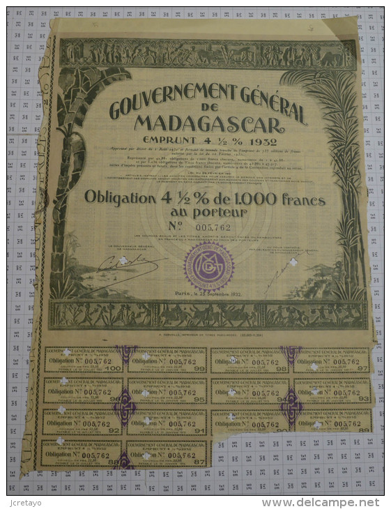 Gouvernement General De Madagascar - Banque & Assurance