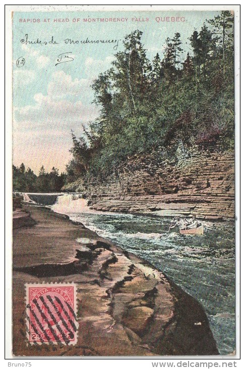 Rapids At Head Of Montmorency Falls, Quebec - Chutes Montmorency