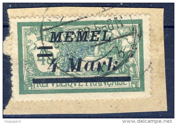 ##K1197. Memel 1922. Michel 91. Cancelled On Fragment. - Oblitérés