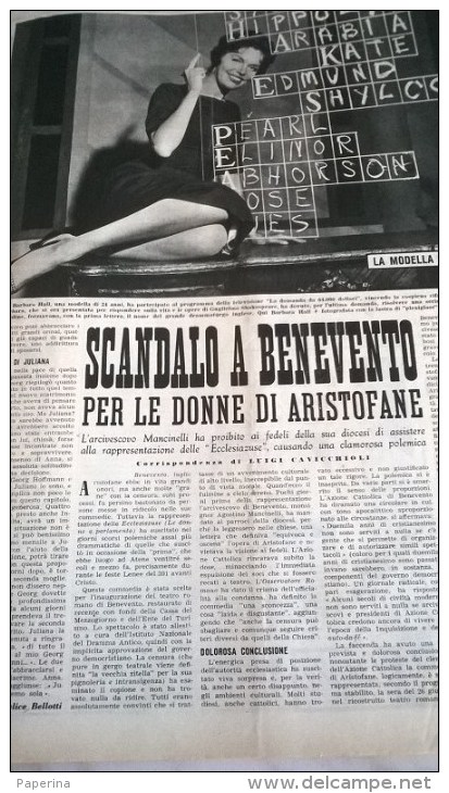 OGGI N.28 11/7/57 MARIA JOSE´/TRAGEDIA PIZZO PALU´/R.ROSSELLINI/SCANDALO A BENEVENTO/L.TAYLOR, A.HEPBURN/SOLDATI/G.GARBO - Altri & Non Classificati