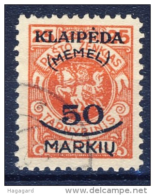 ##K1209. Memel 1923. Michel 126. Cancelled . - Used Stamps