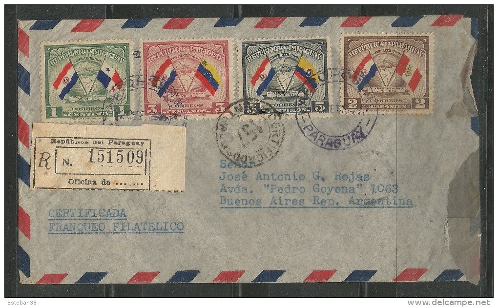 Cover Paraguay Sent To Buenos Aires - Paraguay