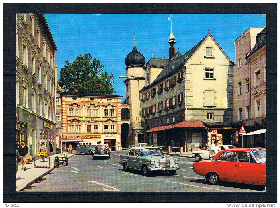 (1431) AK Rosenheim - Mittertor Und Heimatmuseum - Autos - Rosenheim