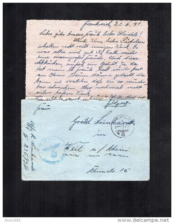 TB 699 - LAC - Lettre - Franchise Militaire - Feldpost -  De France Pour WEIL - AM - RHEIN  Allemagne - Briefe U. Dokumente