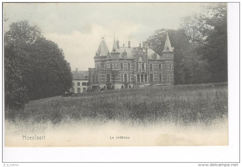 CP Hoeylaert Hoeilaart Le Château  Légèrement Colorisé Vers 1908 Nels - Hoeilaart