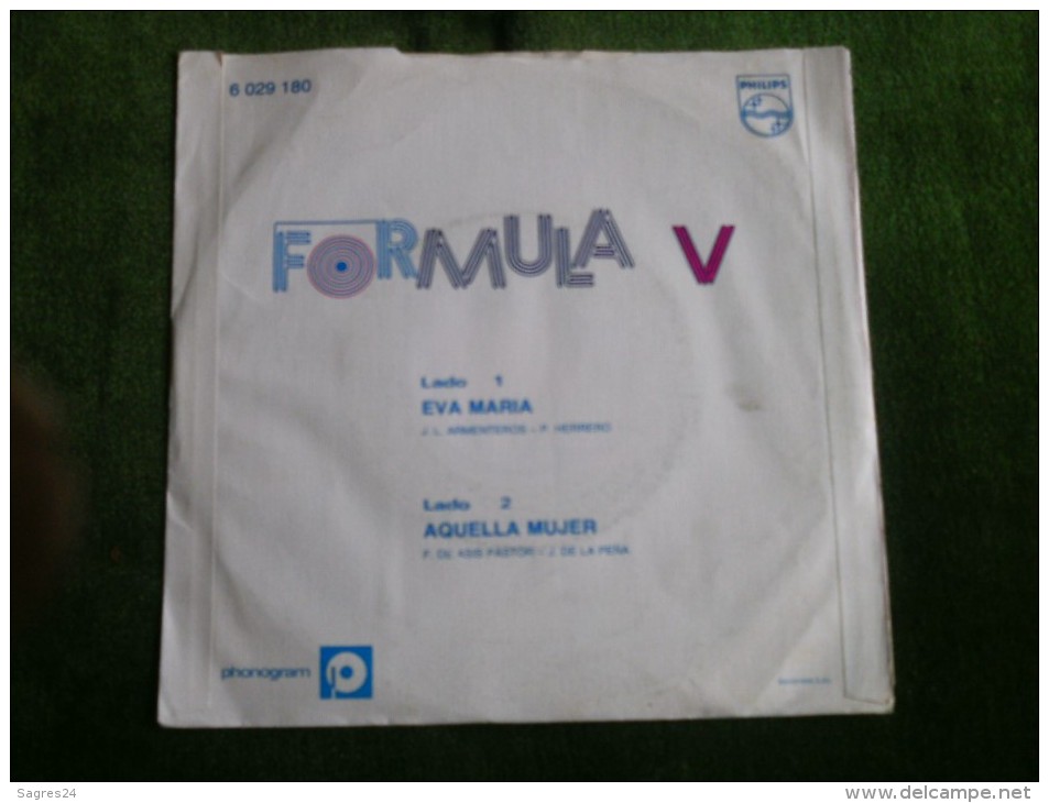 Formula V - Eva Maria - Single 7" 45 - Philips 6029 180 - Other - Spanish Music