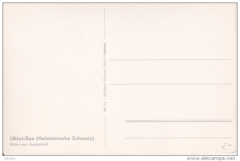 AK Eutin - Uklei-See - Blick Vom Jagdschloss - Holsteinische Schweiz (13525) - Eutin