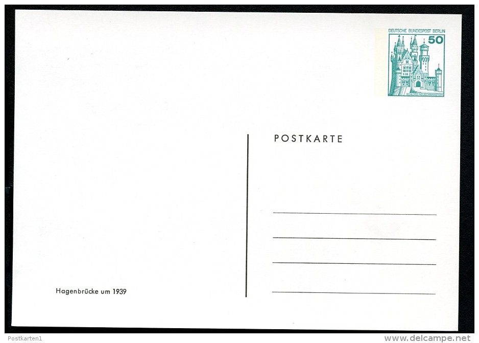 Berlin PP81 C2/001 Privat-Postkarte HAGENBRÜCKE BRAUNSCHWEIG 1979 - Private Postcards - Mint