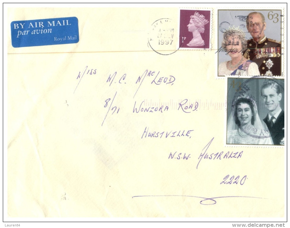 (956) Letter Posted From UK To Australia - 1997 - Covers & Documents