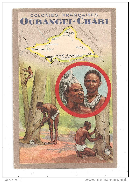 Oubangui-Chari-Colonies Françaises--Produits Du Lion Noir--(A.6016) - Congo Français