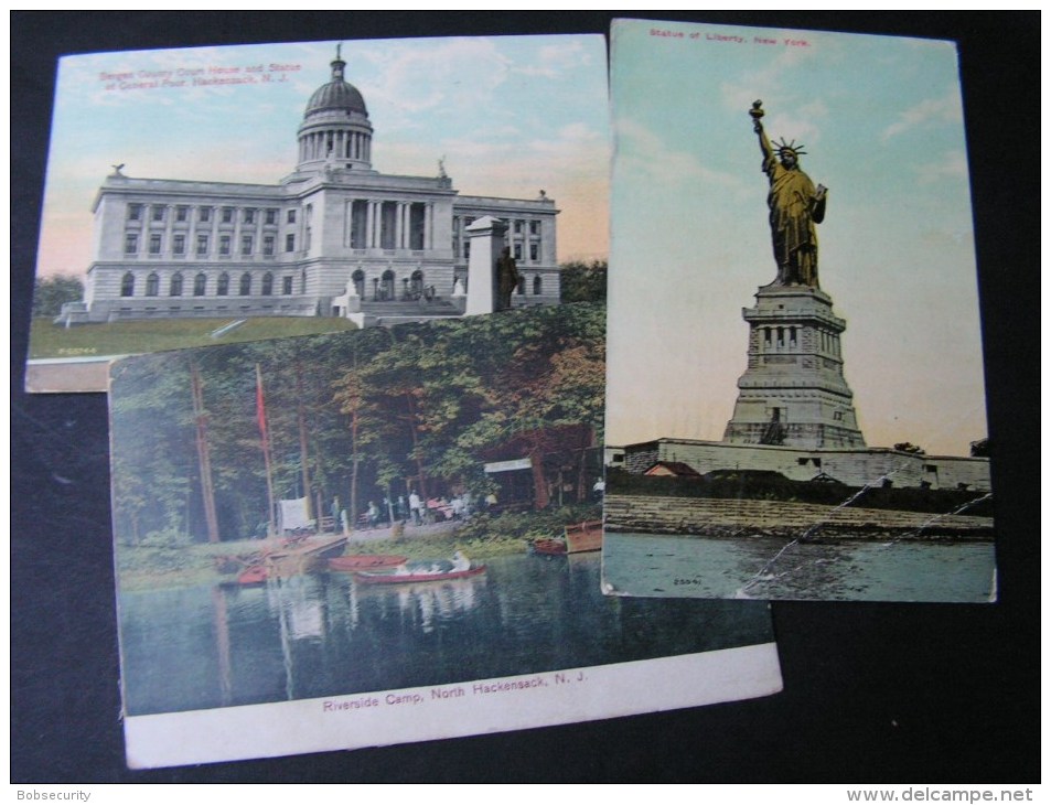 == US Lot 3 Old Cars From Hackensack To Oldenburg Germany , 1911-1913 - 5 - 99 Postcards