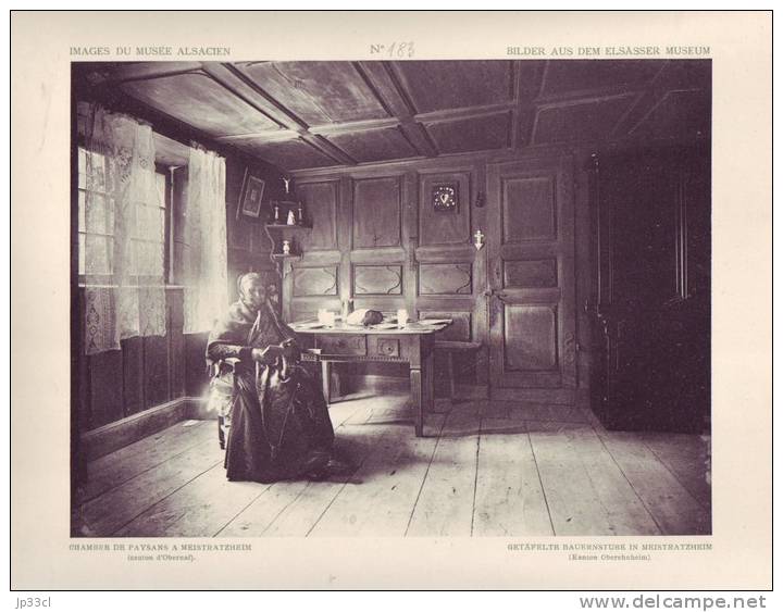 Image Grand Format Du Musée Alsacien N° 183 : Chambre De Paysans à Meistratzheim - Other & Unclassified