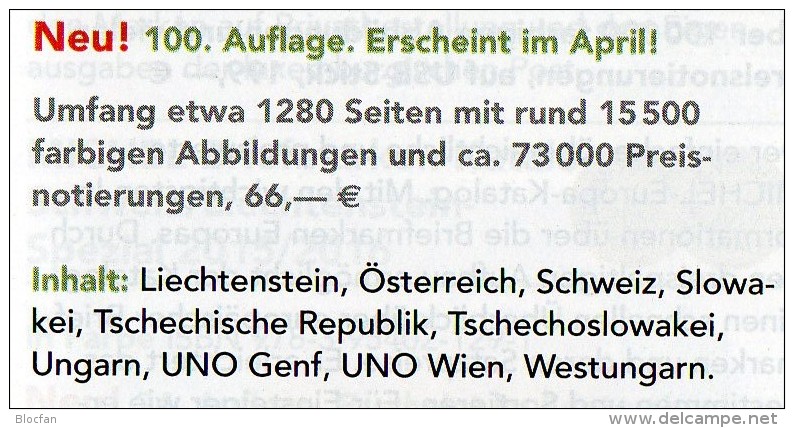 MICHEL Europa Band 1 Katalog 2015 Neu 66€ Mitteleuropa Mit Austria Schweiz UNO Wien CZ CSR Ungarn Liechtenstein Slowakei - Crónicas & Anuarios