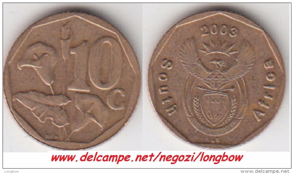 Sud Africa 10 Cents 2003 Km#347 - Used - Sud Africa