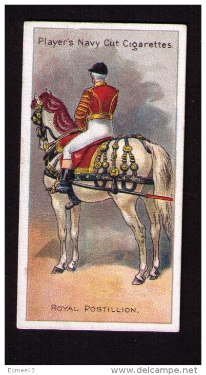 Petite Image (trade Card) Cigarettes John Player, « Riders Of The World » (cavaliers), N°27, Royal Postillon, Angleterre - Player's