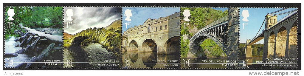 2015. Grossbritannien Mi. 3707-16 **MNH  Bridge - Unused Stamps