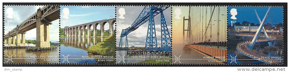 2015. Grossbritannien Mi. 3707-16 **MNH  Bridge - Neufs