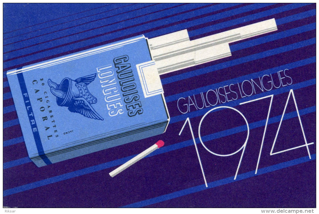 CALENDRIER 1972(CIGARETTE GAULOISE) - Petit Format : 1971-80