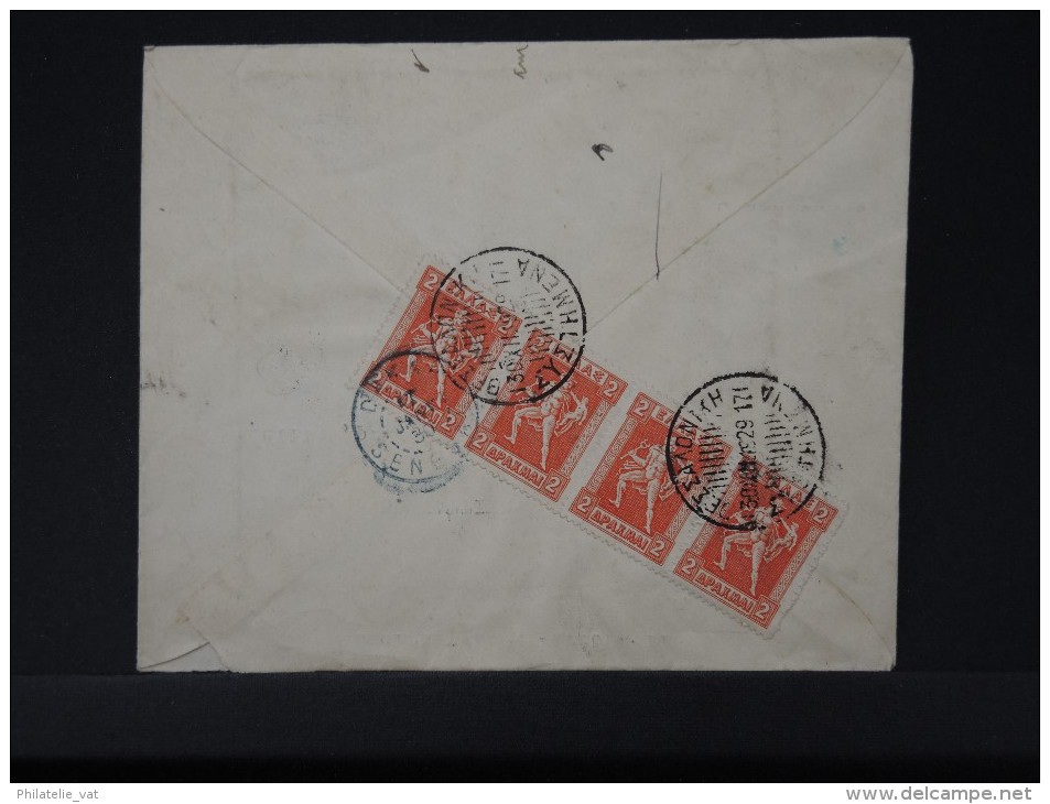 GRECE- LETTRE EN RECOMMANDEE DE THESSALONIK POUR DAKAR ( Senegal)  1930 A VOIR    LOT P3041 - Storia Postale