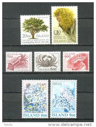 1985 ICELAND COMPLETE SETS ALL MNH ** - Unused Stamps
