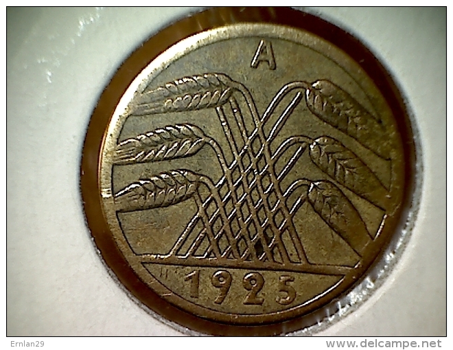Allemagne 5 Reichspfennig 1925 A - 5 Rentenpfennig & 5 Reichspfennig