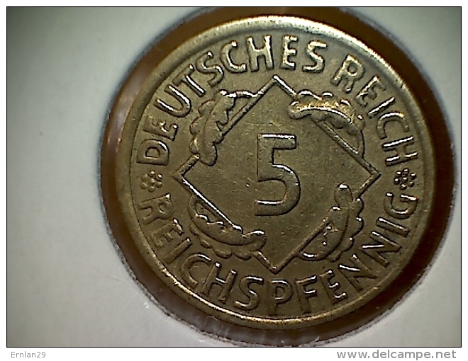 Allemagne 5 Reichspfennig 1936A - 5 Reichspfennig